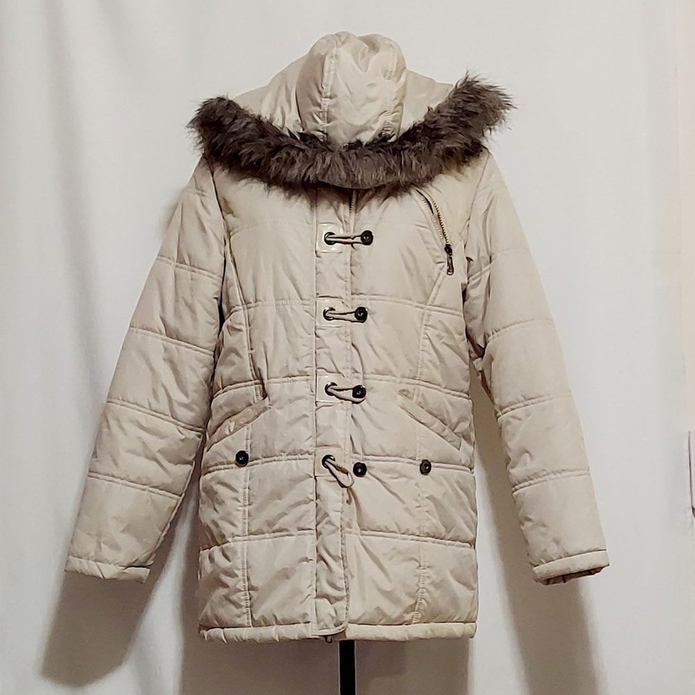 Ladies Puffer Coat with Hood